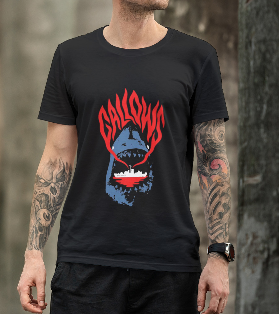 Gallows Shark With Ship Orchestra Of Wolves Collection T-Shirt