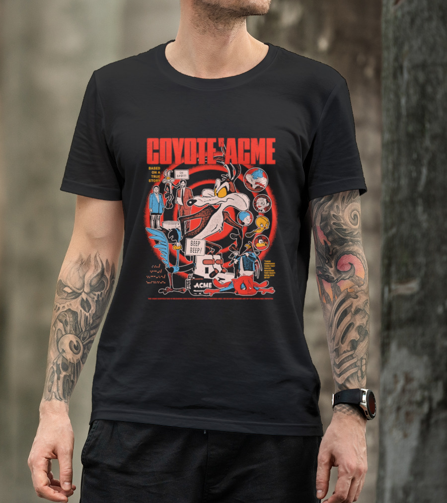 Coyote Vs Acme Based On A True Story Warner Bros Animation T-Shirt