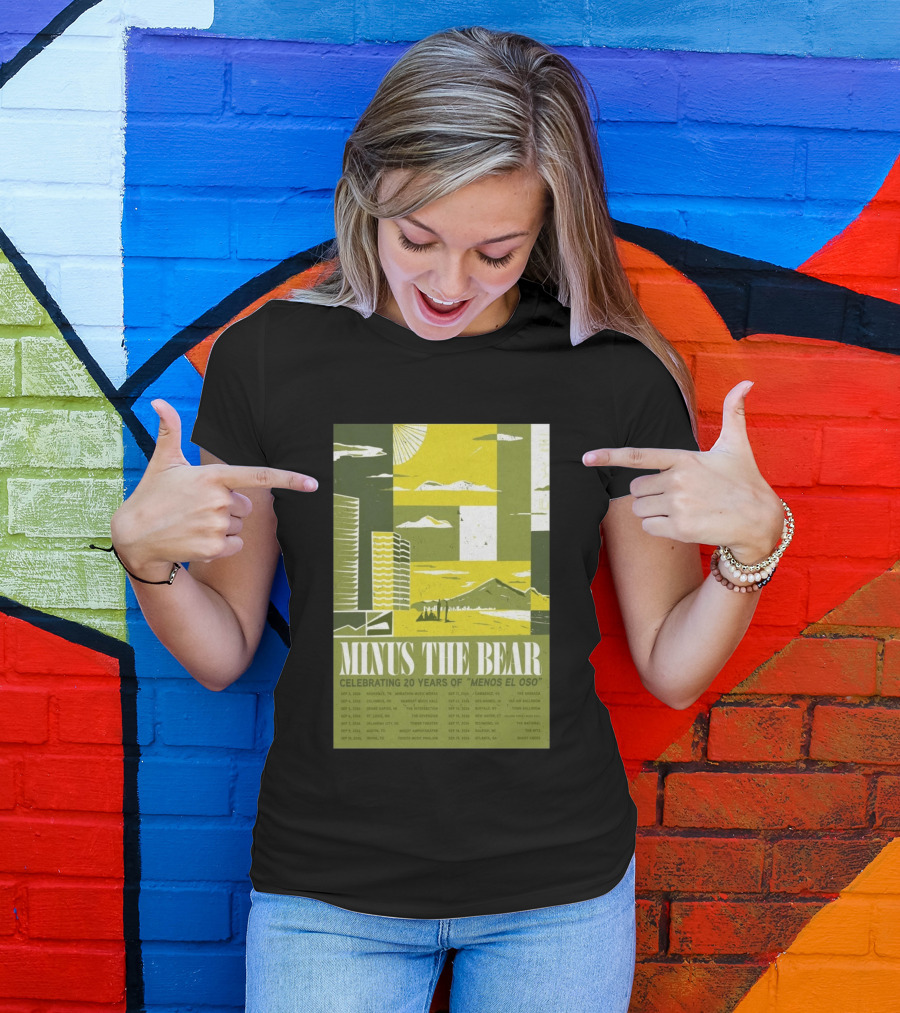 Minus The Bear Celebrating 20 Years Of Menos El Oso 2026 US Tour Dates T-Shirt