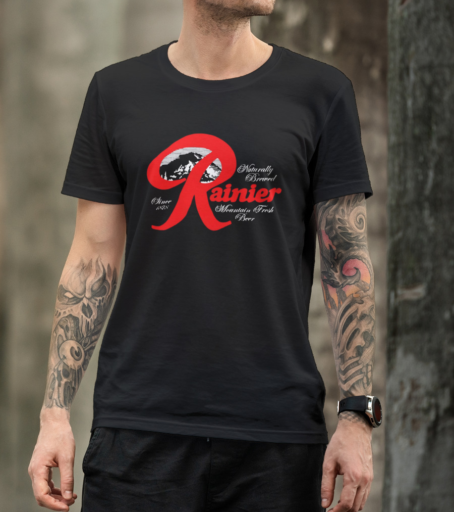 Since 1878 Rainier Naturally Brewed Mountain Fresh Beer T-Shirt
