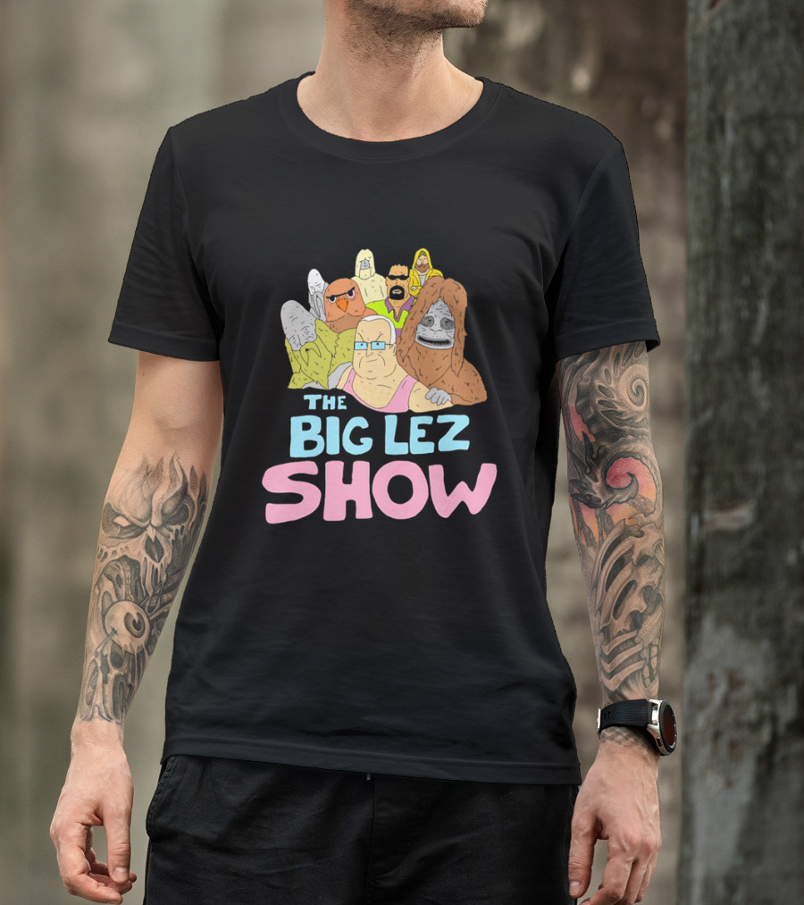 The Big Lez Show Characters Animation Cast Compilation T-Shirt