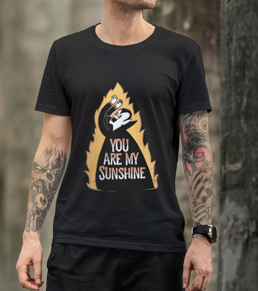 You Are My Sunshine Vampire Flames Distressed T-Shirt