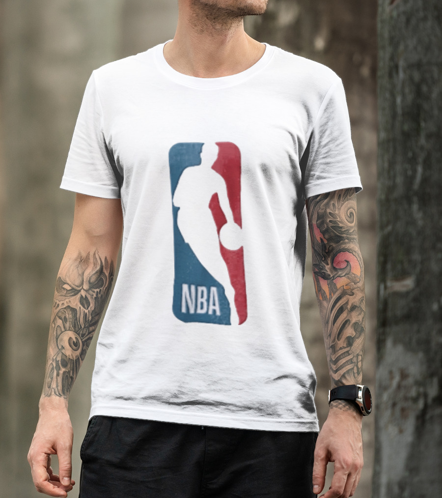 NBA National Basketball Association Blue Red Abstract T-Shirt