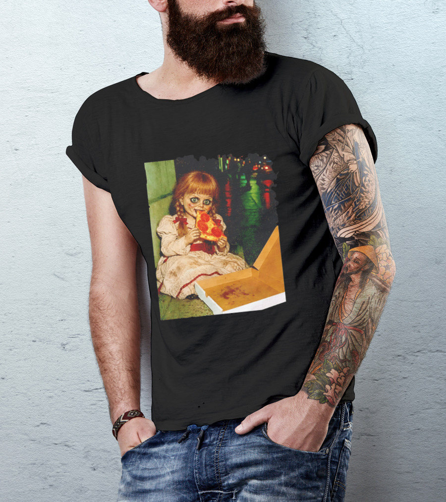 Annabelle Pizza Night Halloween T-Shirt