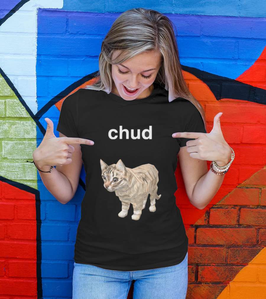 Chud Cat Meme Funny Internet Culture T-Shirt