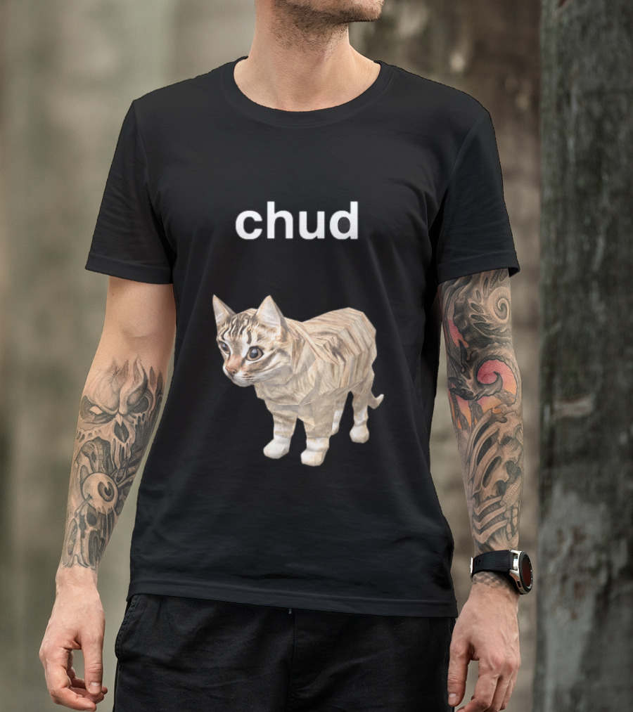 Chud Cat Meme Funny Internet Culture T-Shirt