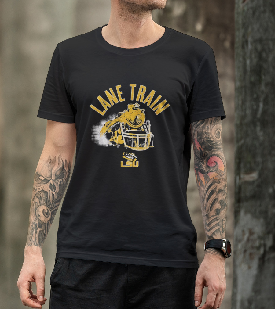 LSU Lane Train Football Helmet Lane Kiffin T-Shirt