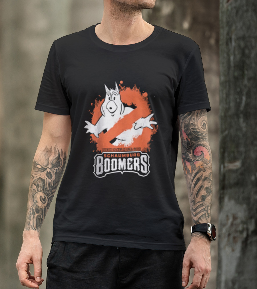 Schaumburg Boomers Bustin Makes Me Feel Good Ghostly T-Shirt
