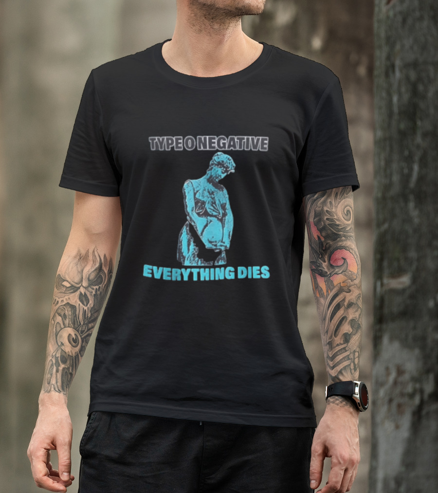 Type O Negative Everything Dies Blue Statue T-Shirt