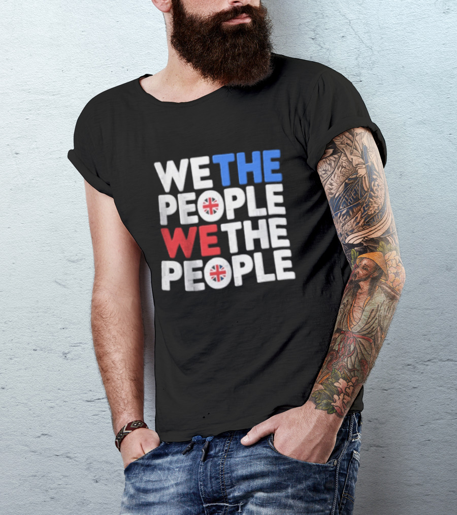 We The People UK British Flag Union Jack T-Shirt