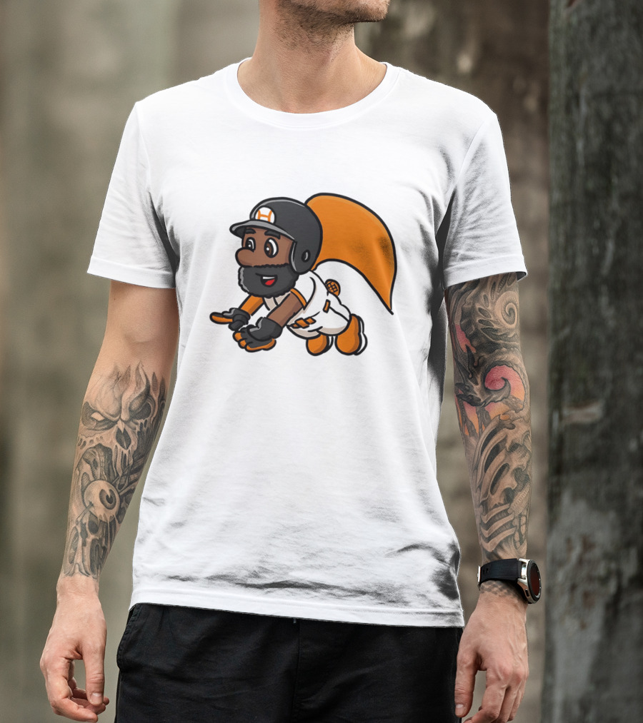 Super Baseball Bros Diving Catch Gamer Parody Superhero Player T-Shirt