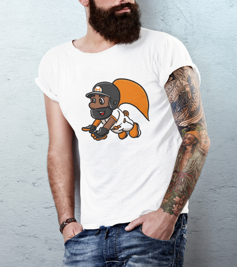 Super Baseball Bros Diving Catch Gamer Parody Superhero Player T-Shirt