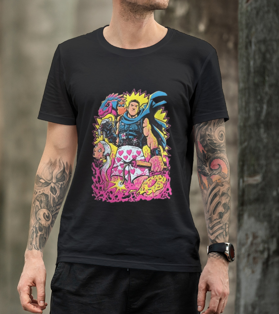 Goddamnit Donut Miss Me Matt Dinniman Neon Warrior Heart Boxers Dinosaur Cat T-Shirt