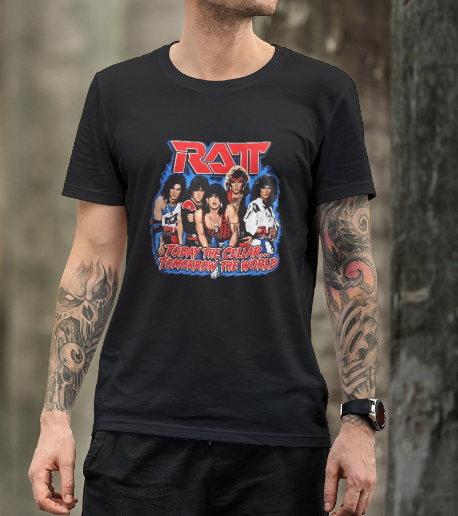 Ratt Band Today The Cellar Tomorrow The World Photo Blue Frame T-Shirt