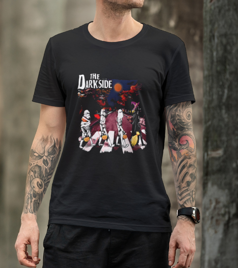 The Dark Side Star Wars Stormtroopers Darth Vader Halloween Pumpkin Parade T-Shirt