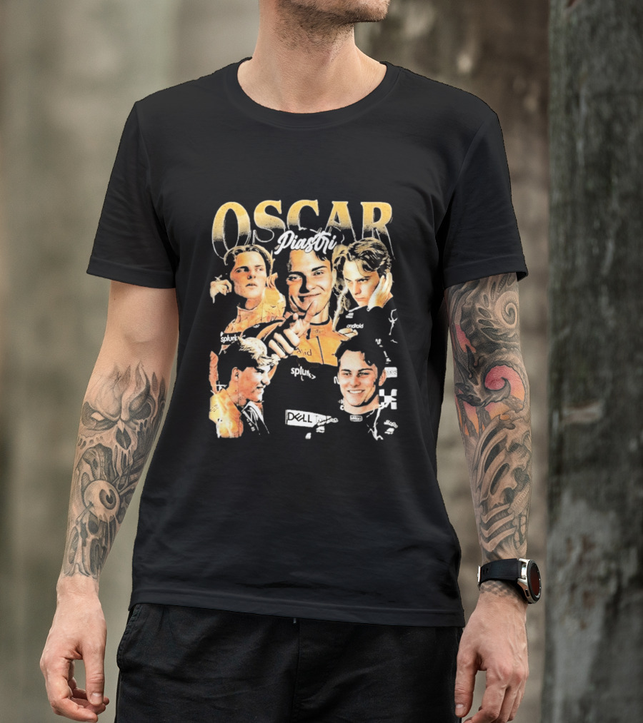 Oscar Piastri Splunk Dell Collage 2026 T-Shirt