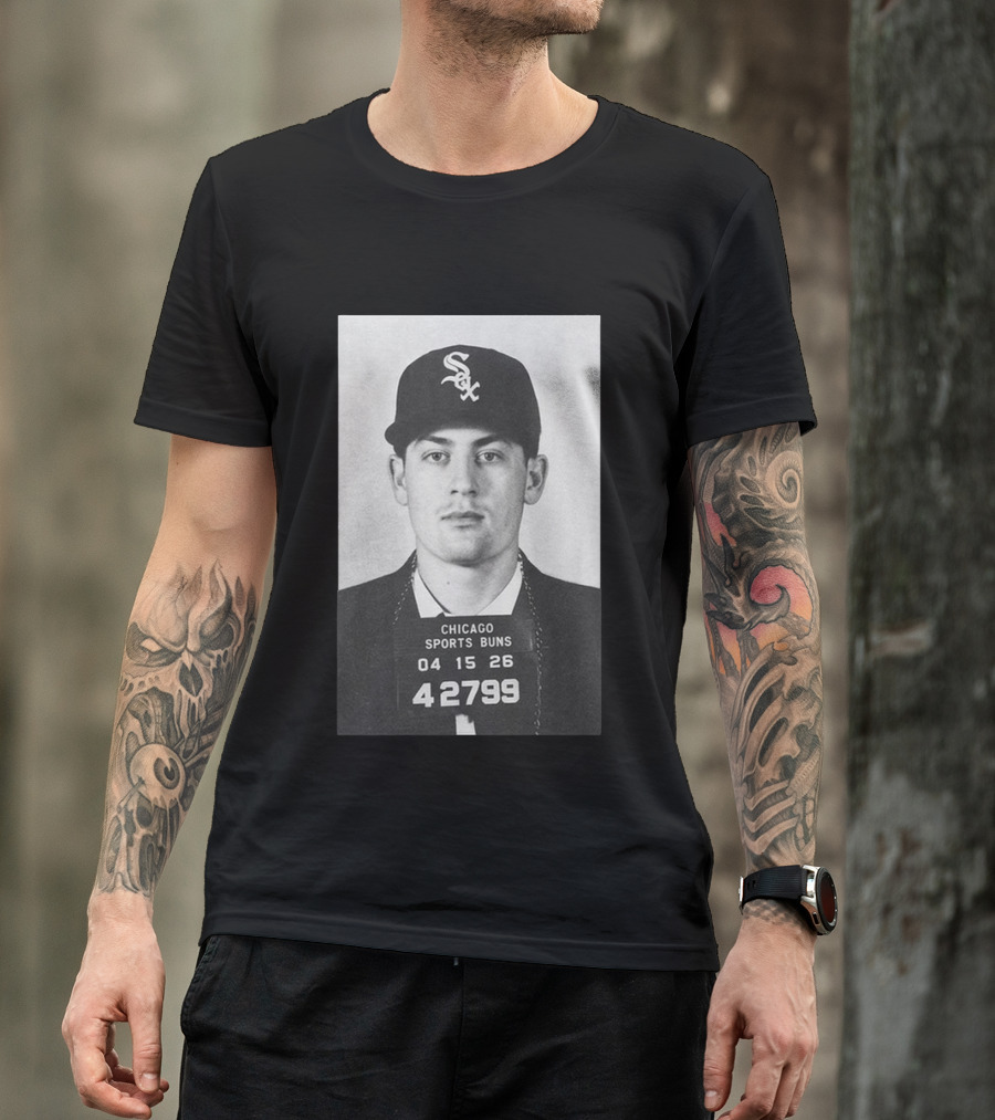 Tristan Peters Chicago Sports Bums Sam Antonacci White Sox Shot T-Shirt
