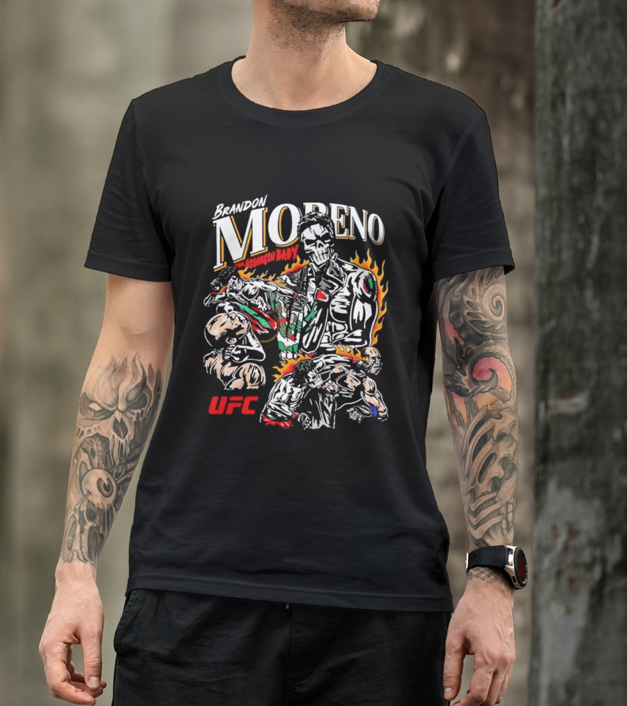 Brandon Moreno UFC Assassin Baby Flames Boxing 2026 T-Shirt