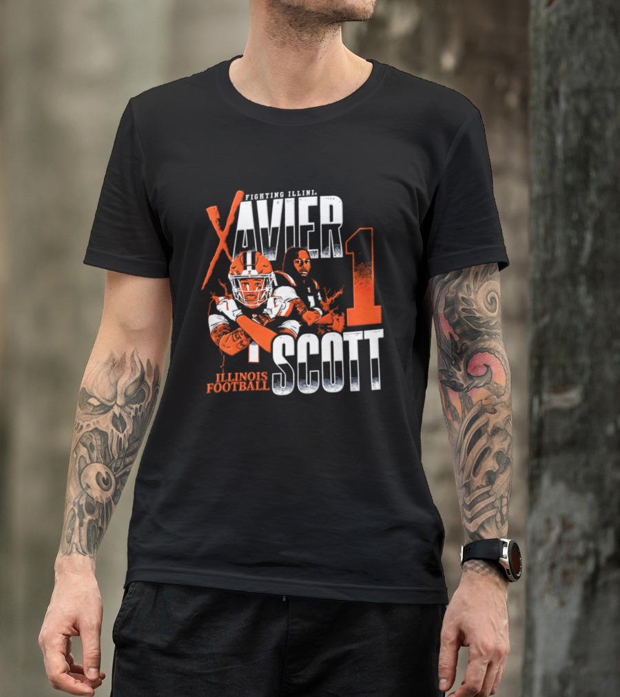 Illinois Fighting Illini Football Xavier Scott 1 T-Shirt