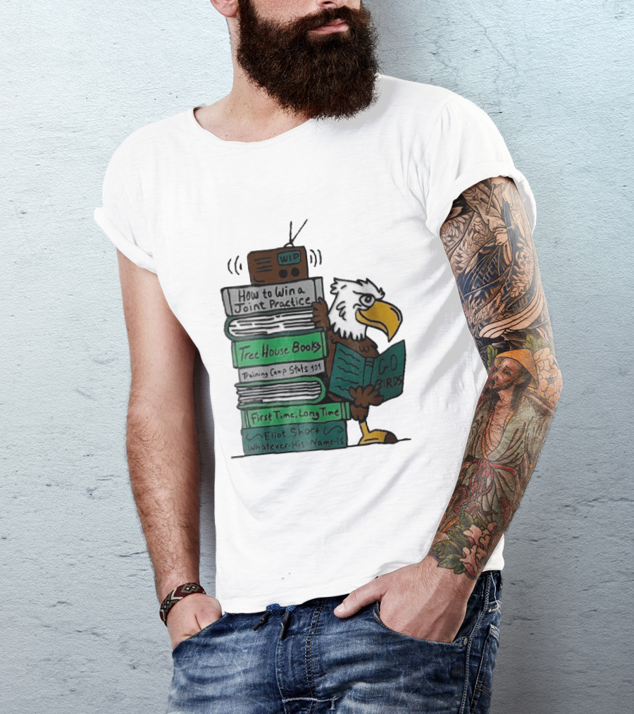 How To Win A Joint Practice Eliot Short Cartoon Eagle Go Birds Tree House Books T-Shirt