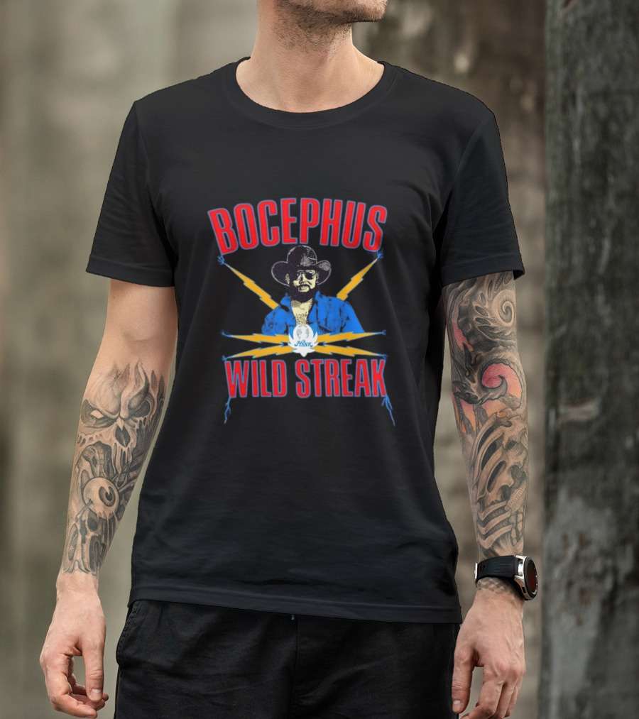 Bocephus Hank Wild Streak Electric Lightning Western T-Shirt
