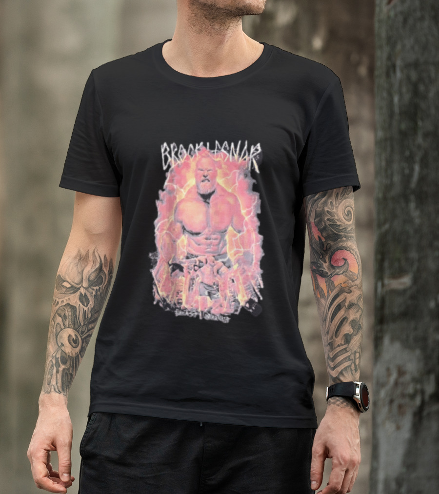 Brock Lesnar Beast Incarnate WWE Lightning Power T-Shirt