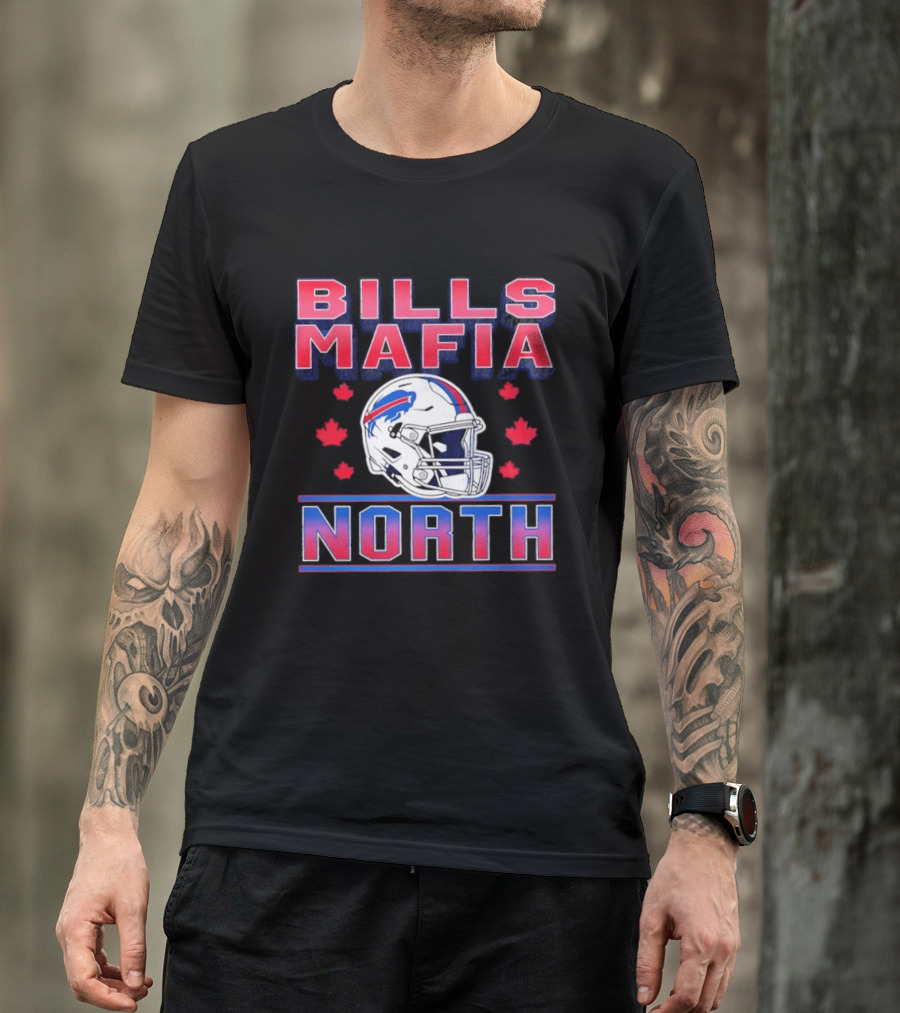 Bills Mafia North Helmet Canadian Fall Maple Leafs T-Shirt