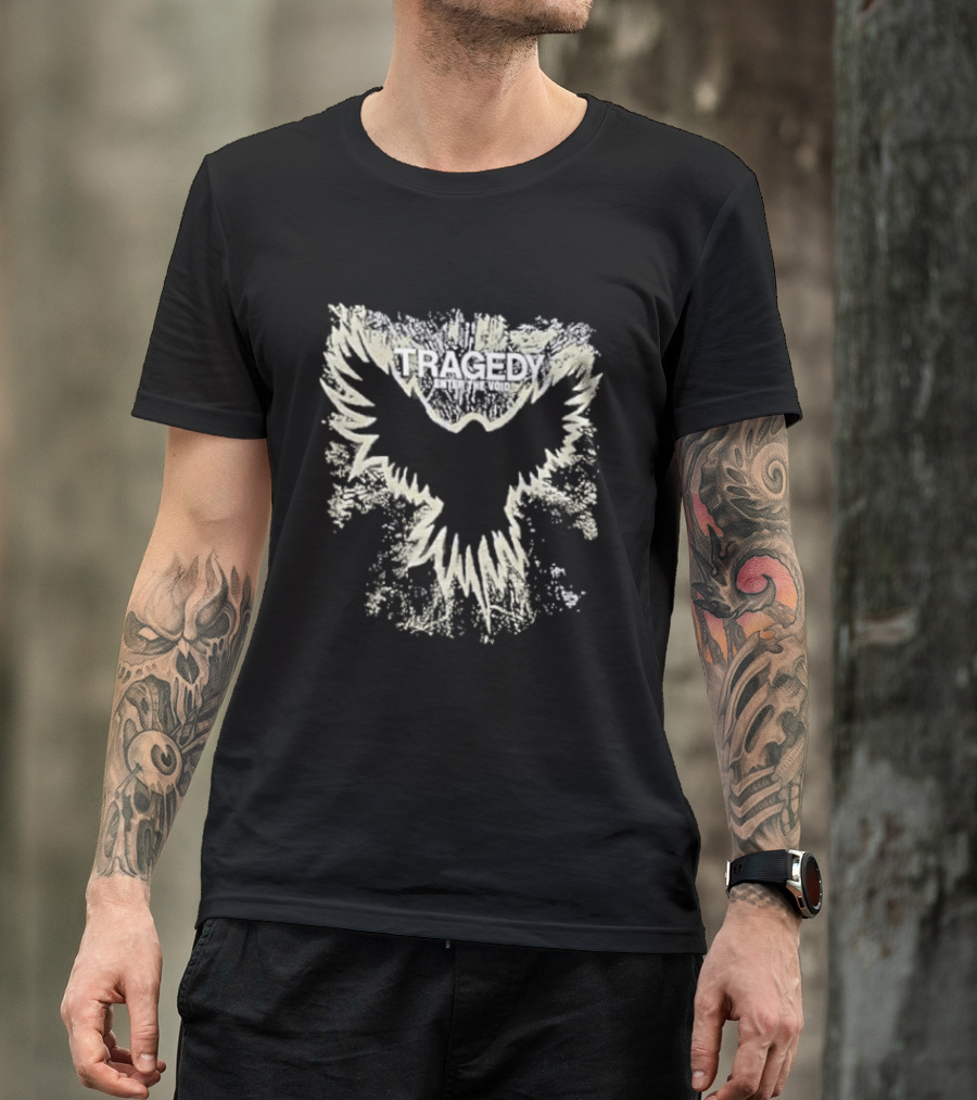 Original Tragedy Band Enter The Void Raven Bird Wings Spread T-Shirt