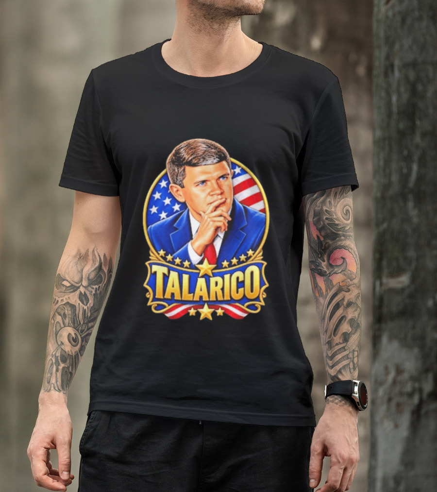 Talarico Presidential Style With American Flag T-Shirt