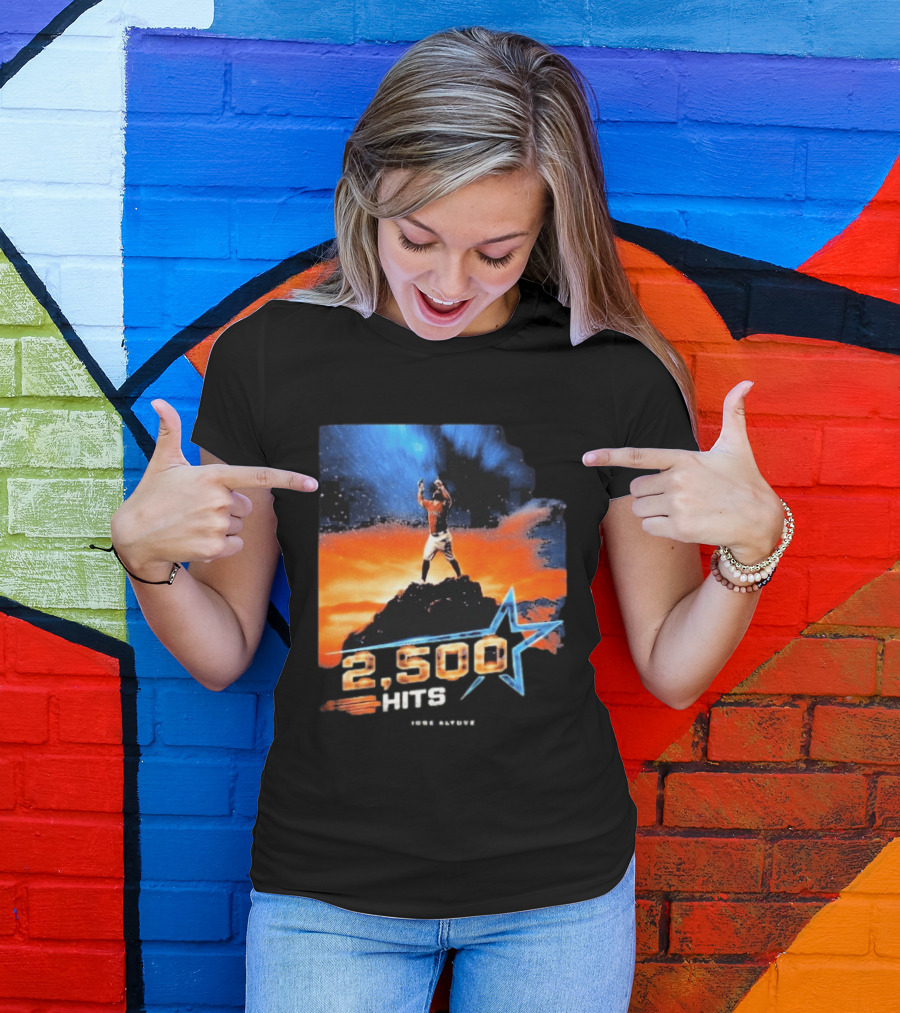 Jose Altuve 2500 Hits Milestone Houston Astros MLB T-Shirt