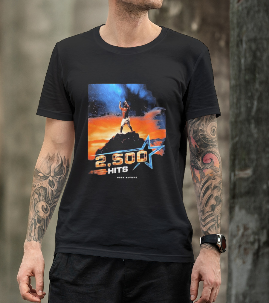 Jose Altuve 2500 Hits Milestone Houston Astros MLB T-Shirt