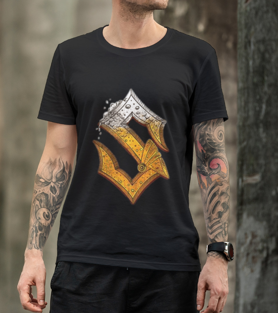 Sabaton Store Noch Ein Bier 2026 Letter S Beer Foam T-Shirt