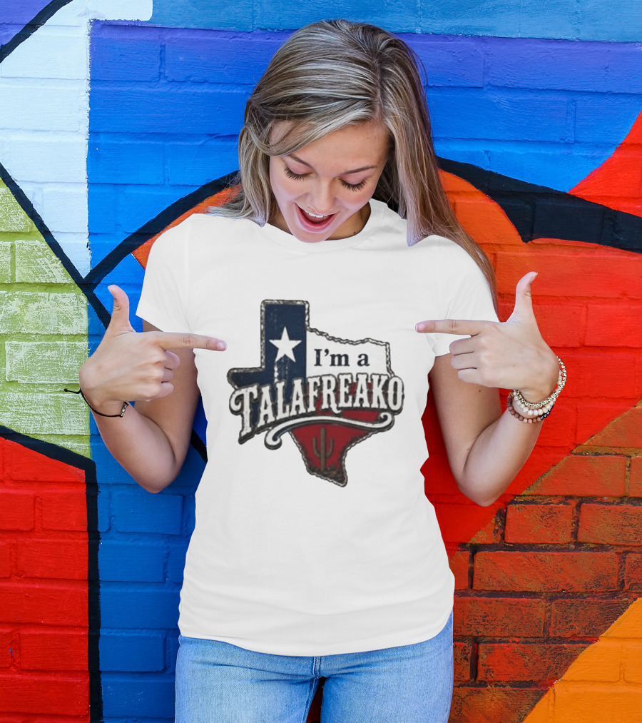 I'm A Talafreako Texas Map Star Cactus T-Shirt