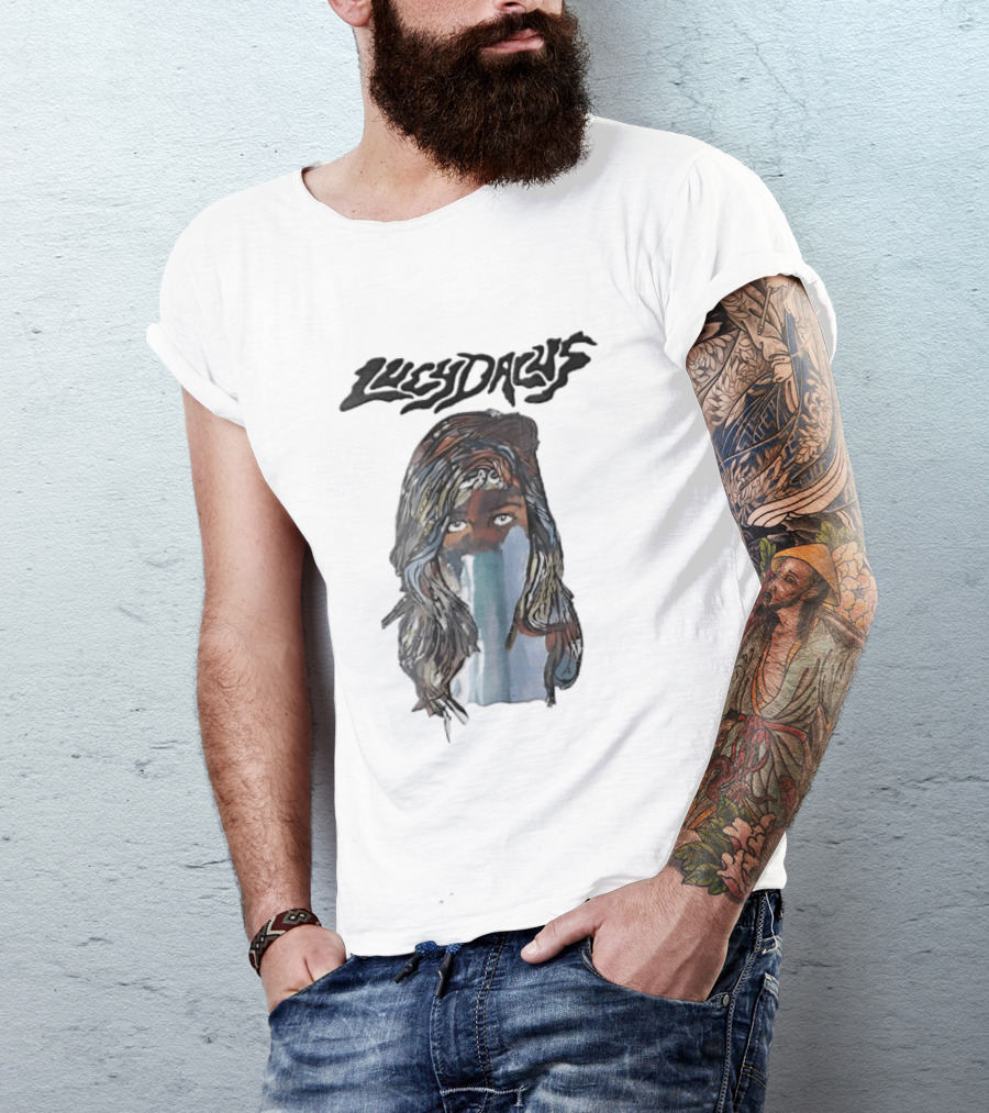 Lucy Dacus Watercolor Woman Face T-Shirt