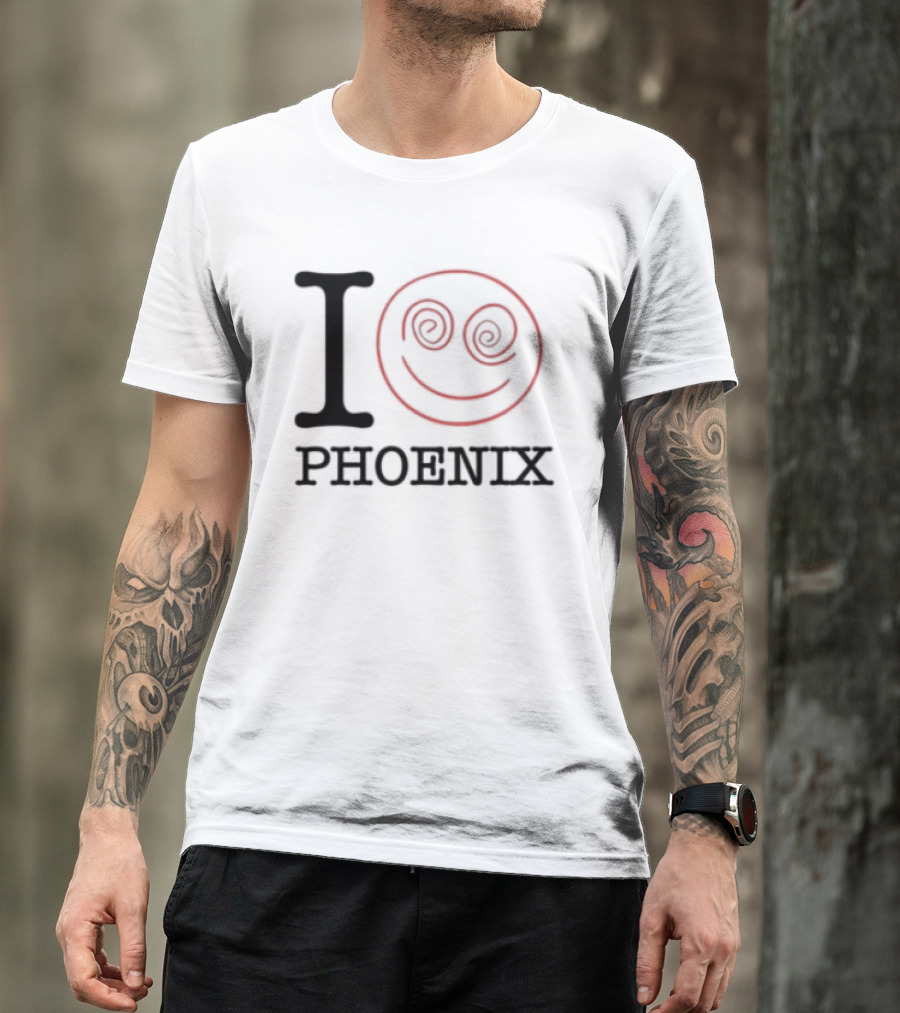 I Love Phoenix Spiral Smile Face T-Shirt