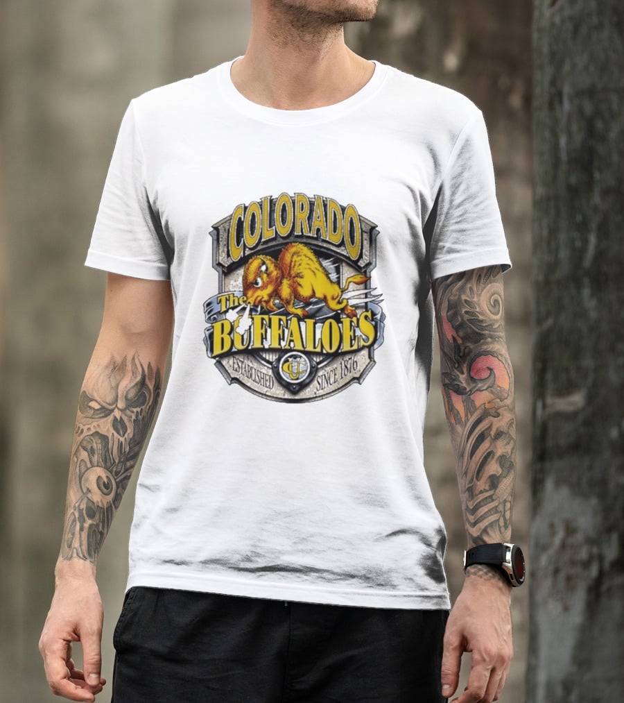 Colorado Buffaloes CU The Buffaloes Established Since 1876 T-Shirt