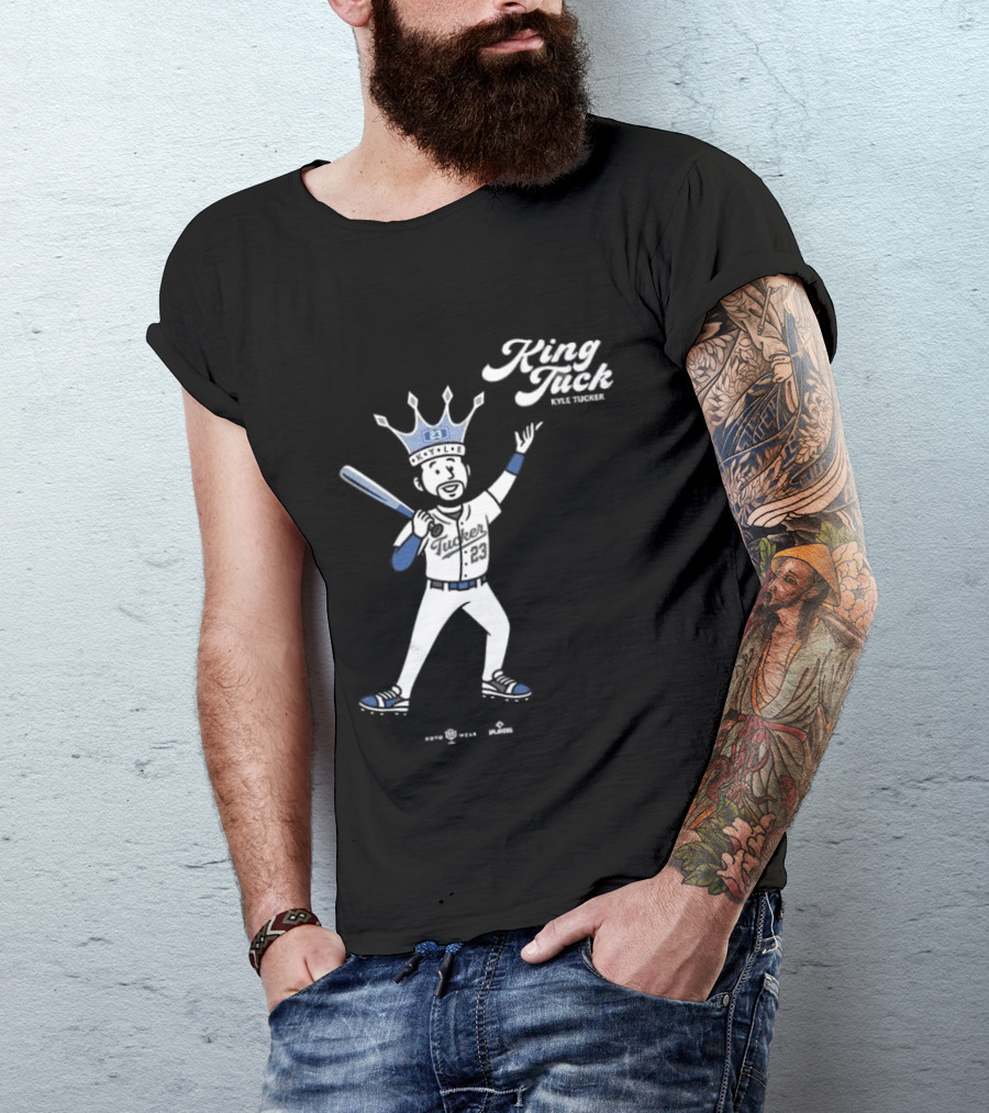 King Tuck Kyle Tucker Baseball 23 Crown Blue T-Shirt