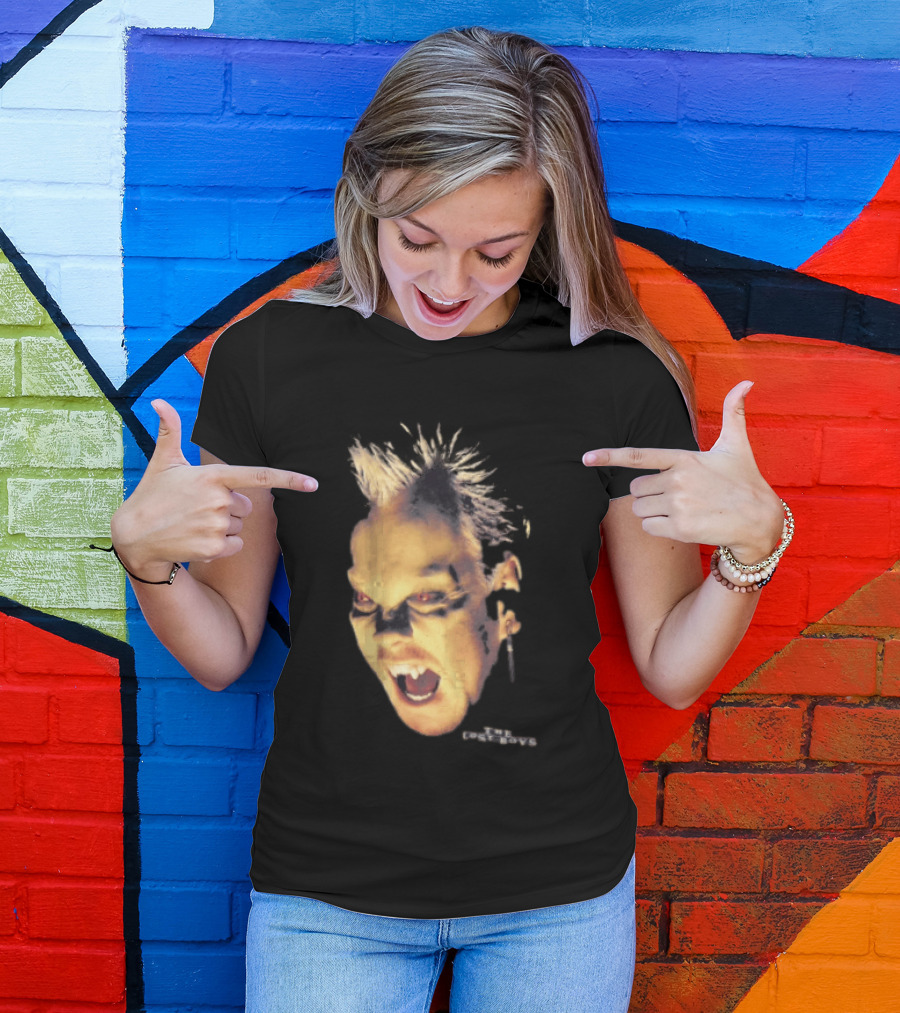 The Lost Boys David Vampire Face Silver Bullet Earring T-Shirt