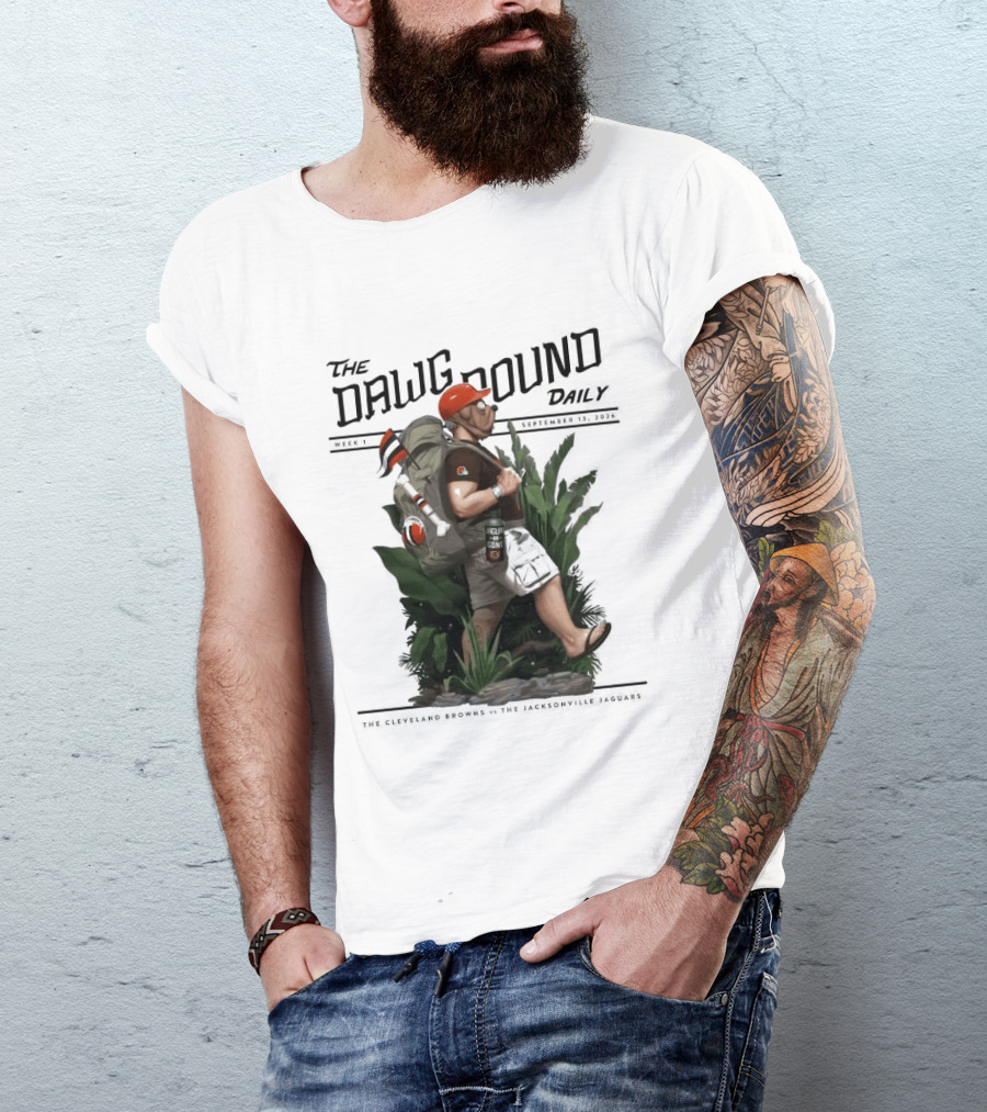 The Dawg Pound Daily September 13 2026 Cleveland Browns Vs Jacksonville Jaguars Week 1 T-Shirt