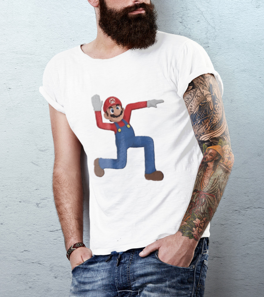 Super Mario Plumber Bent Arms And Legs Pose T-Shirt