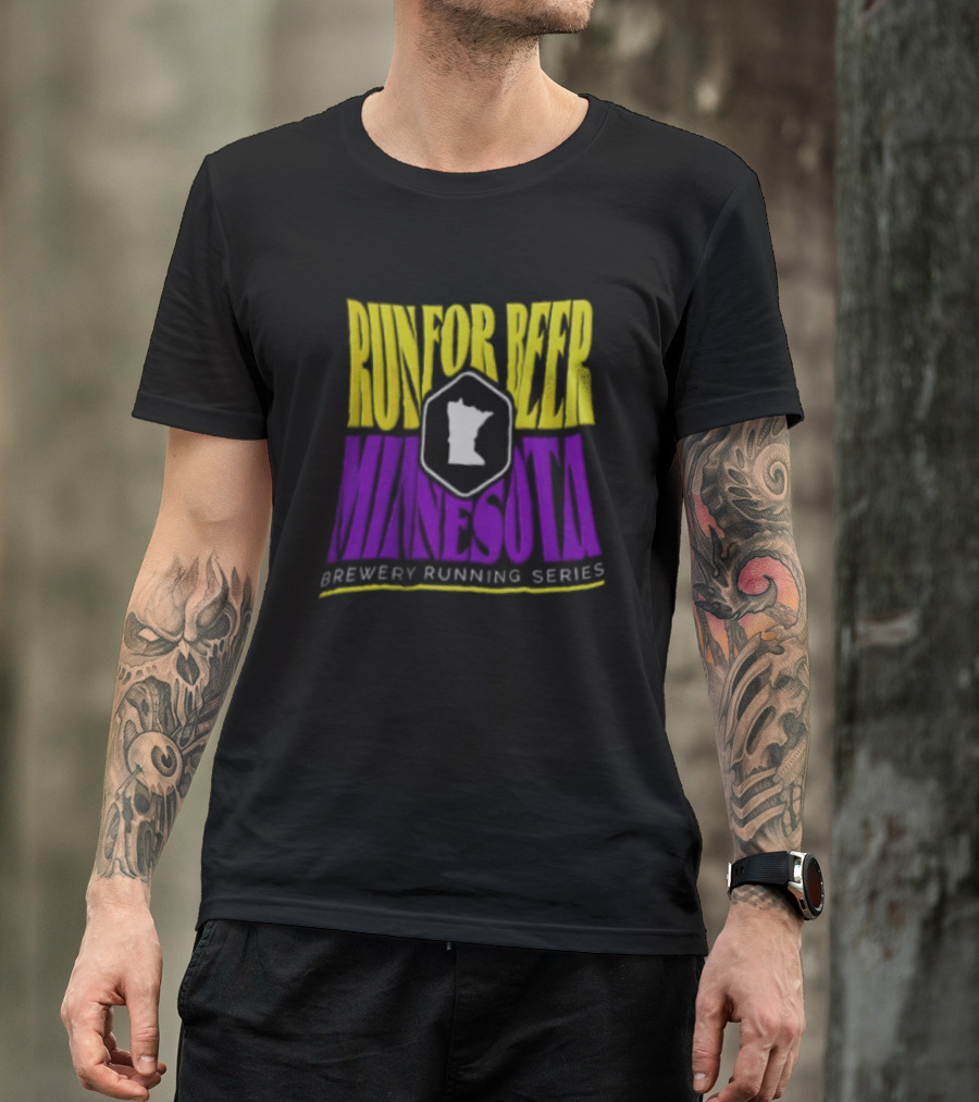 Run For Beer Minnesota Brewery Running Series Event With State T-Shirt