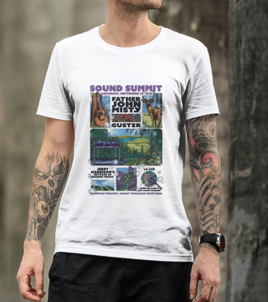 Sound Summit 2026 Father John Misty Guster Marin County MD September 12 Mountain Theater T-Shirt