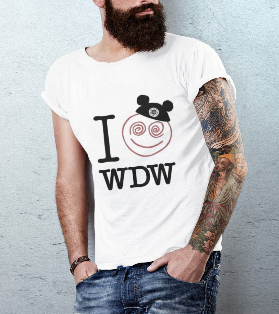 I Love WDW Smiley Face With Mouse Ears Lostbrostradingco T-Shirt