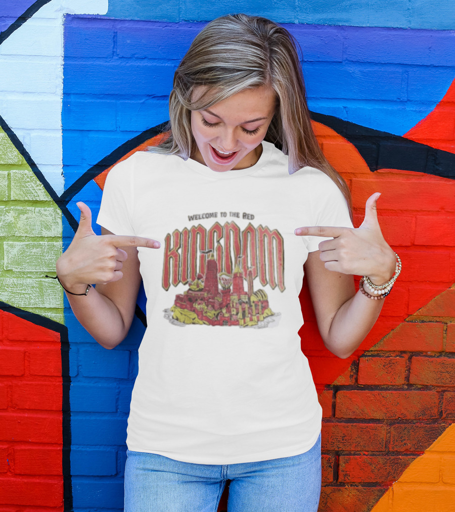 Welcome To The Red Kingdom Cityscape T-Shirt