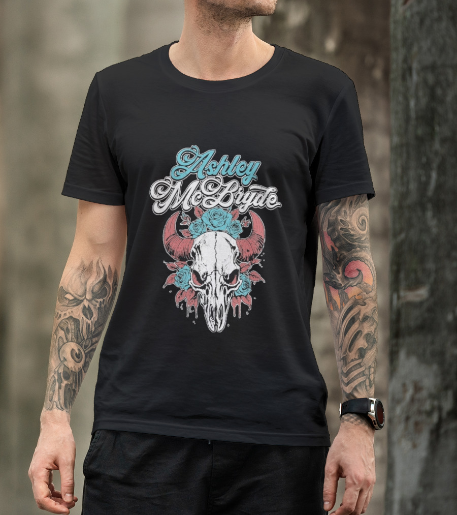 Ashley McBryde Skull Roses Floral T-Shirt