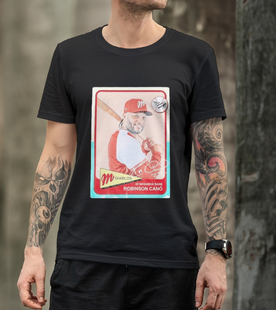 Robinson Canó Diablos Rojos Del México Paper Planes Baseball Segunda Base T-Shirt