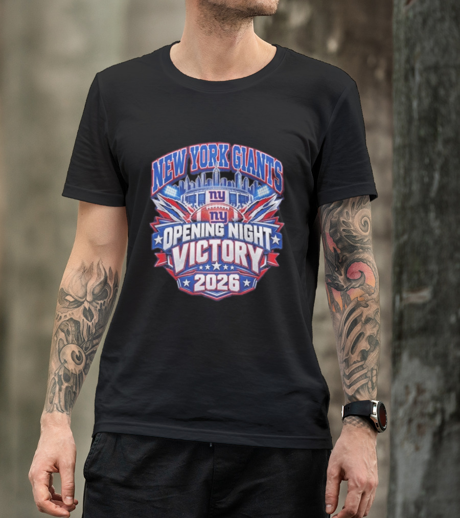 New York Giants 2026 Opening Night Victory T-Shirt