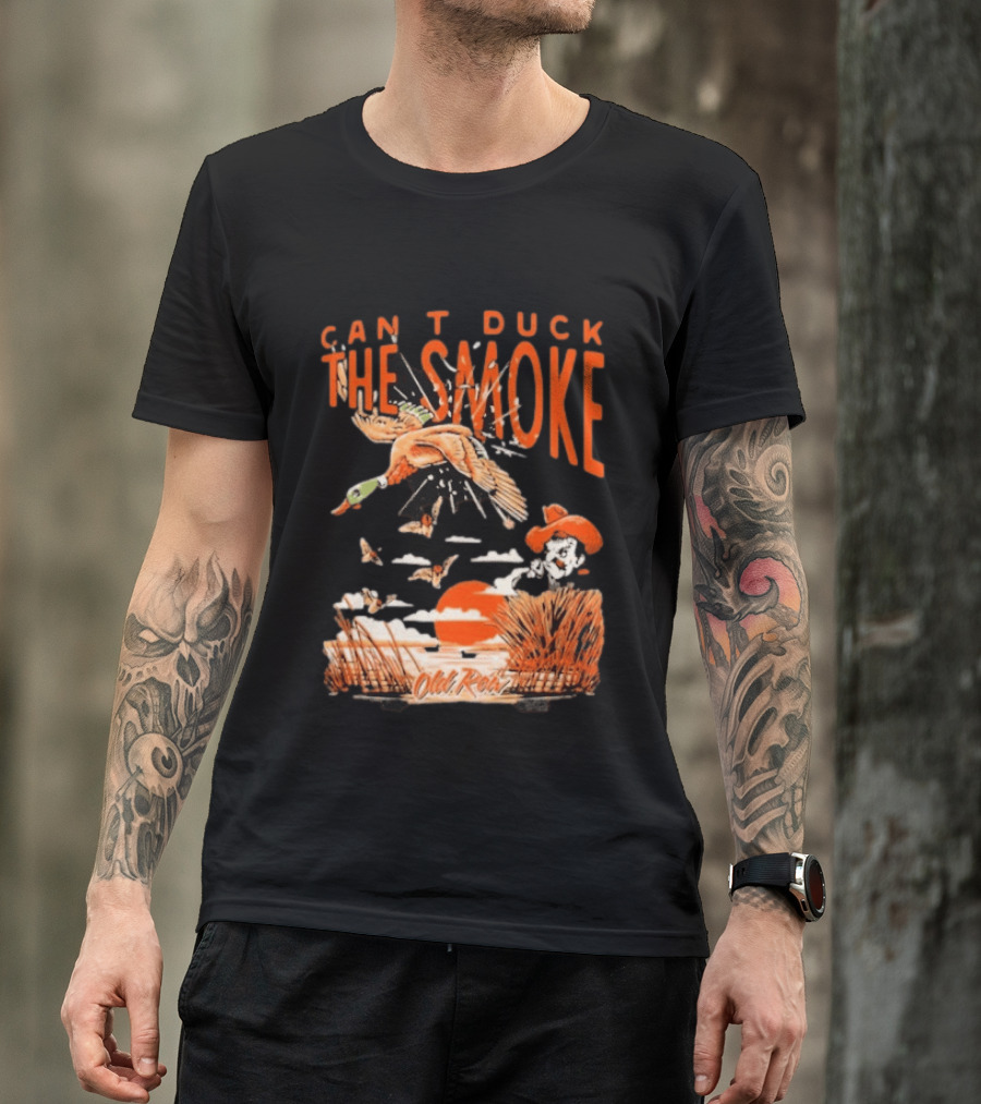 Oklahoma State Cowboys Can't Duck The Smoke Vintage Old Row T-Shirt