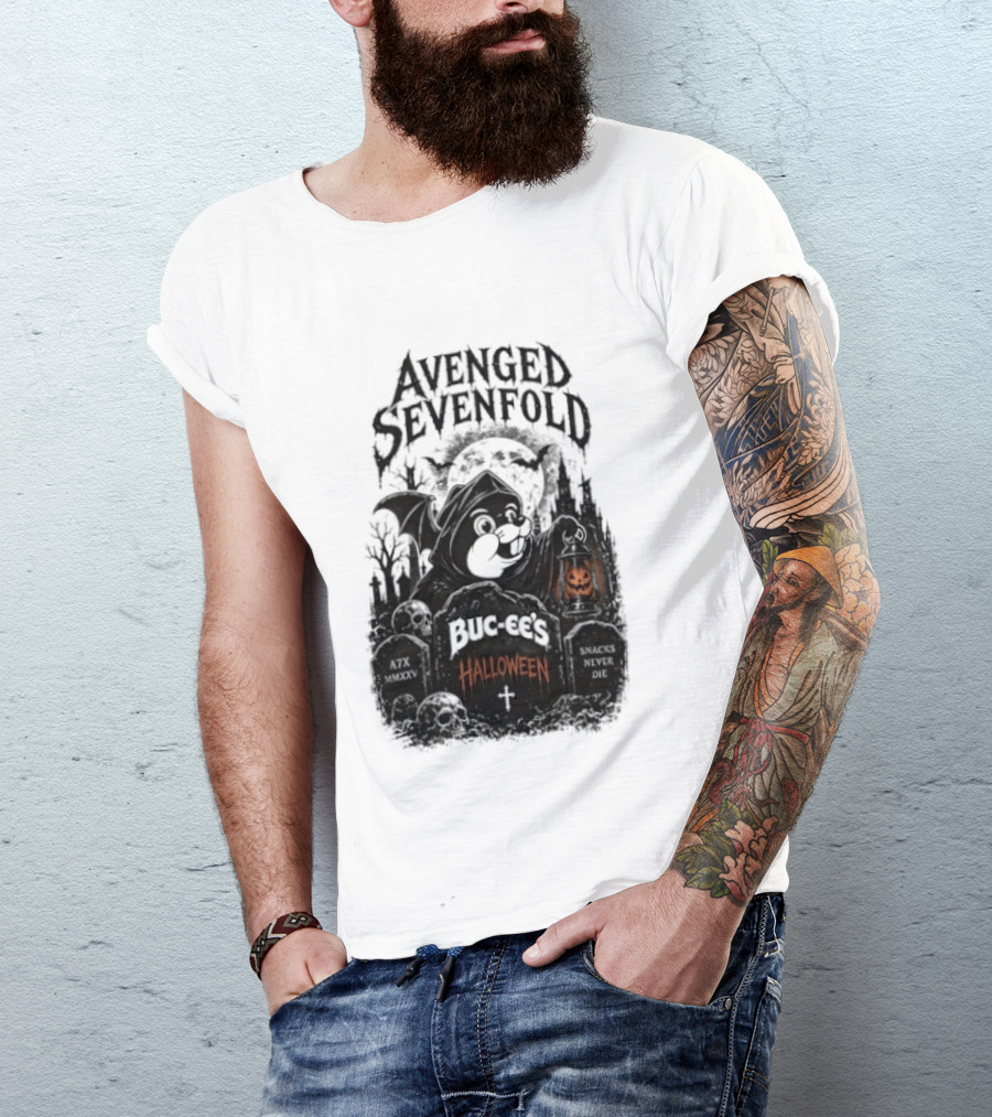 Avenged Sevenfold Buc Ee's Halloween Pumpkin Collaboration T-Shirt