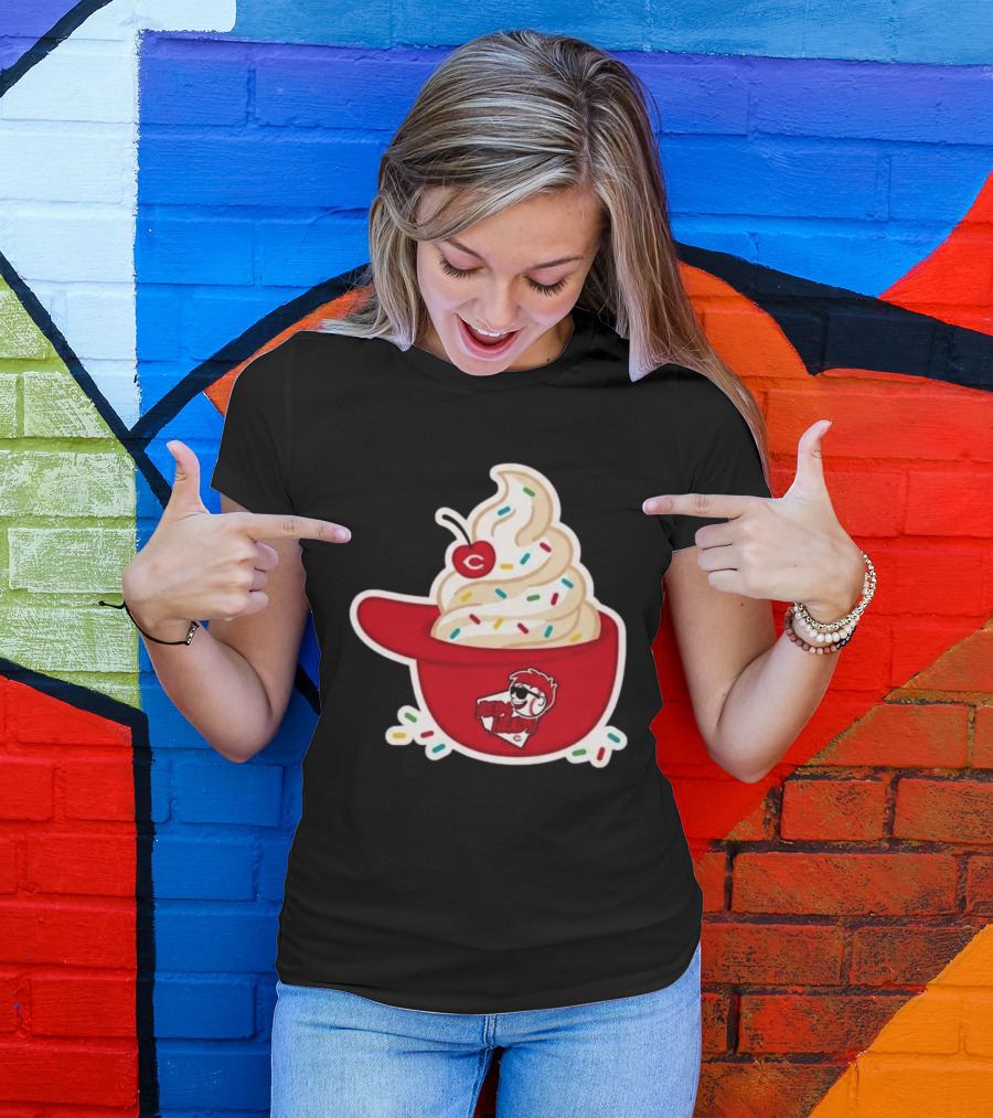 2026 Reds Heads Extra Innings Ice Cream Baseball Cap T-Shirt